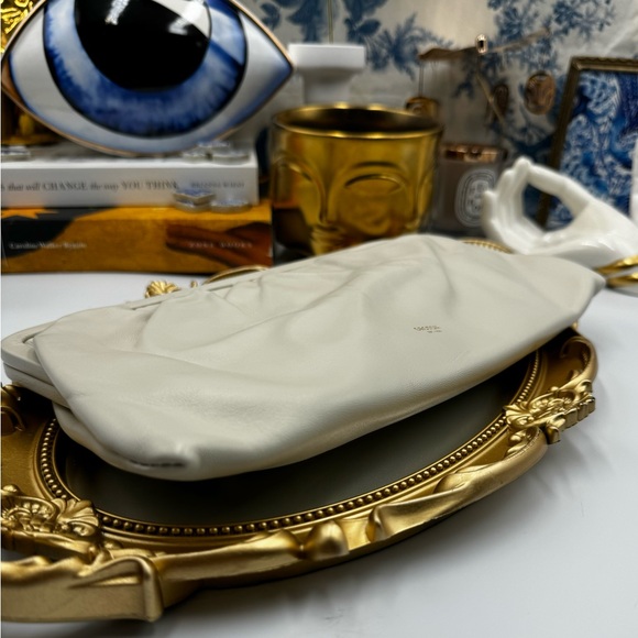 🆕 OROTON 🧿 NWT Celia XL Long Leather Clutch, Cream - Picture 12 of 16